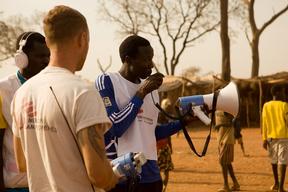 Measles vaccination campaign in Yida refugees camp