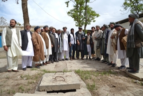 MSF Staff meet with Kunduz Community Elders