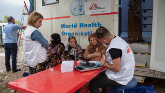 MSF mobile clinics close to the Iraqi-Syrian border