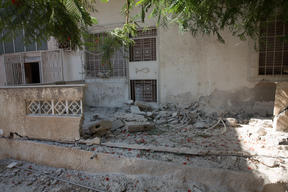 Tripoli damaged building