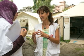 Tent hospital after the Earthquake in Nepal – May 2015