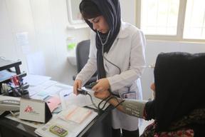 MSF Health facility,  Darvazeh Ghar district, south of the Grand Bazaar of Tehran.
