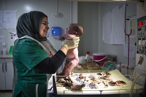 Iraq - Dohuk - Domiz Syrian refugee camp maternity