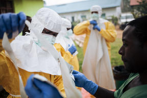 Decontamination activities in Kalunguta health zone, North Kivu province, DRC