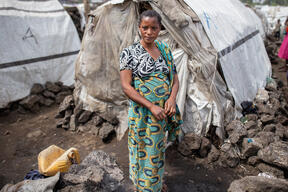 Women's living conditions at Kanyaruchinya displacement site