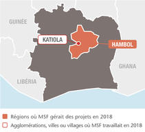 MSF projects in Cote D'Ivoire, 2018 - FR