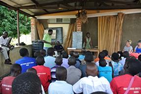 MSF program in Arua with HIV children.