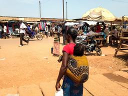 Health clinic for children in the PK 5 neighborhood of Bangui