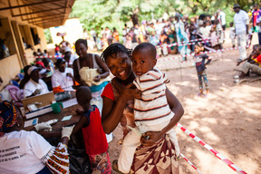 Measles Vaccination on Kassa Island.