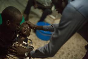 Malaria and malnutrition in South Sudan, Bentiu PoC, Sept 2015 Brendan Bannon.