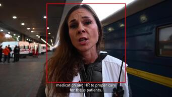 PC Emilie Fourrey about the evacuation train | ENG