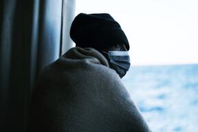 Bakary, a survivor on board the Geo Barents, March 2022