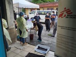 Emergency intervention for storm Amanda in San Salvador
