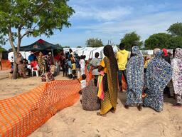 Sudanese refugees in the north of Central African Republic