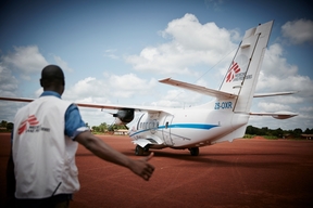 In and off duty in Bria, Central African Republic