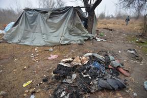 Asylum seeker in Serbia, JAN 2015