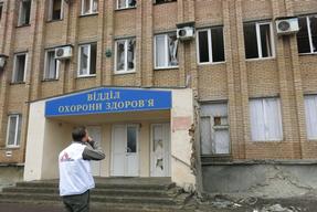 Ukraine-MSF team returned to Marinka hospital