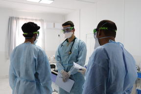 MSF COVID-19 treatment center in Gazer Gah Hospital