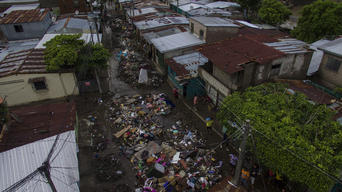 Emergency intervention for storm Amanda in San Salvador