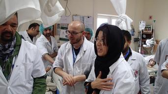 MSF International President Dr. Joanne Liu visiting Kunduz Trauma Center, Afghanistan