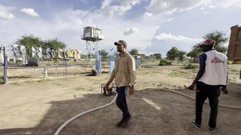 16:9 (ENG) - MSF WATSAN activities in Wedweil refugee camp, Northern Bahr El Ghazal State