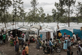 View of Rusayo displacement site