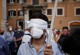 "No more agreements with Libya" demonstration in Rome
