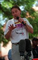 Protesters demonstrate outside Supreme Court in Pretoria, South Africa Monday March 5, 2001