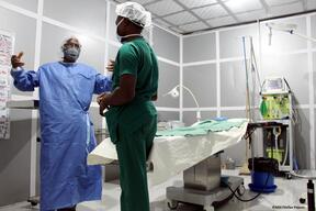 Operating theatre in Pulka hospital