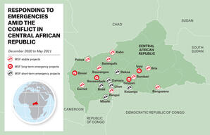 MAP - Responding to Emergencies Amid the Conflict in Central African Republic - ENG