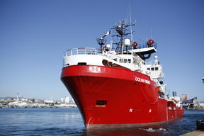 Ocean Viking in the port of Marseille