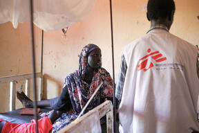 A mother of two children admitted in an inpatient therapeutic feeding centre