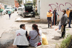 MSF provides psychosocial support to those affected by the earthquake in Mexico.