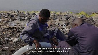 Portrait vidéo de Diane, mécanicienne à Bulengo FR