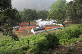 Nepal Earthquake: The Arughat Inflatable Hospital, in Gorkha district, Nepal