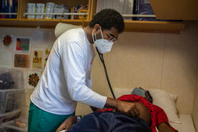 Medical activities on deck