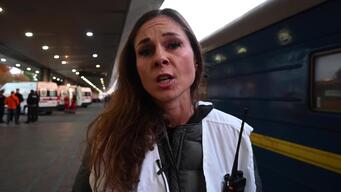PC Emilie Fourrey about the evacuation train |INT