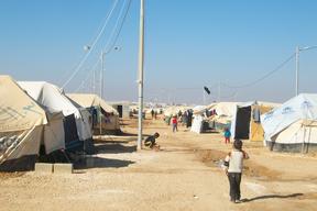 Syrian Refugees in Zaatari camp
