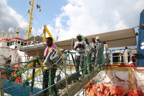 On board of the Dignity 1