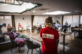 MSF Mobile Team in retiry home in Brussels