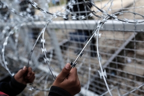 On the Greek / Macedonian Border at Idomeni