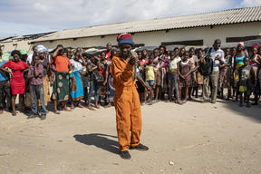 HP activities in Beira - Fighting Cholera with street theatre.