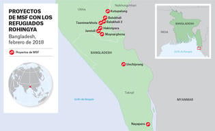 Rohingya Exodus - 6 months - MAPS