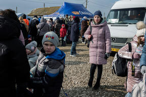 Ukrainian refugees in Palanca