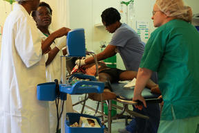 Emergency care in Tabarre hospital