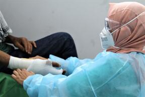 Medical activities in Gaza strip following the 11 days of bombardment in May 2021