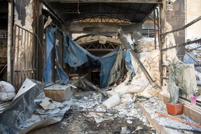  East Aleppo –  Inside a hospital destroyed by an airstrike
