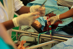 Emergency care in Tabarre hospital