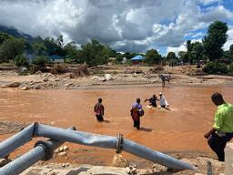 Cyclone Freddy in Nkhulambe, Phalombe District, Malawi