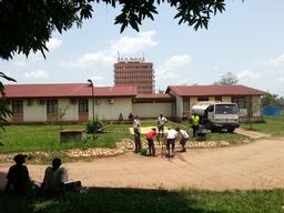 Bangui, patients at Community hospital  